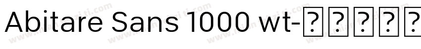 Abitare Sans 1000 wt字体转换